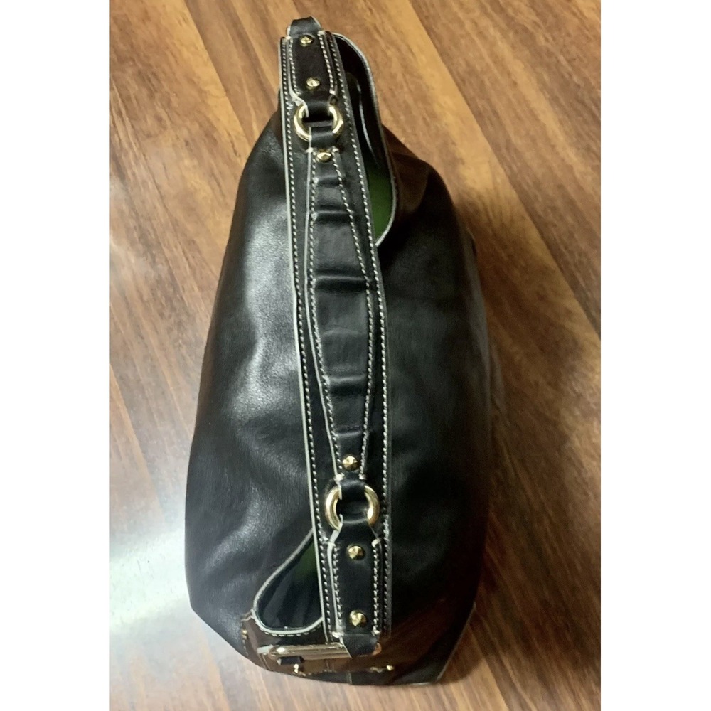 Vintage Cole Haan Paige F05 Tote Shoulder Purse Handbag Black Leather RARE - Picture 4 of 7